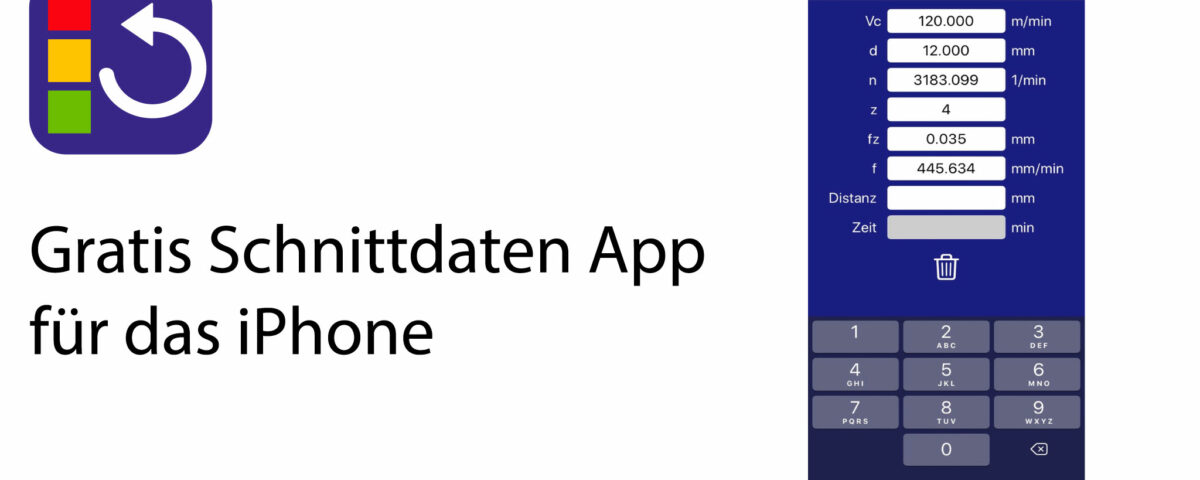 Kostenlose Schnittdaten App für das iPhone